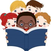 14259833-multicultural-children-reading-book